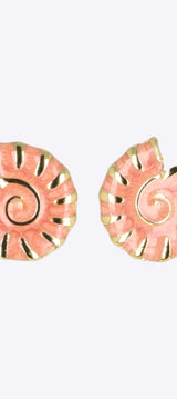 Aretes caracola esmalte