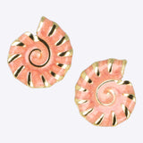 Aretes caracola esmalte
