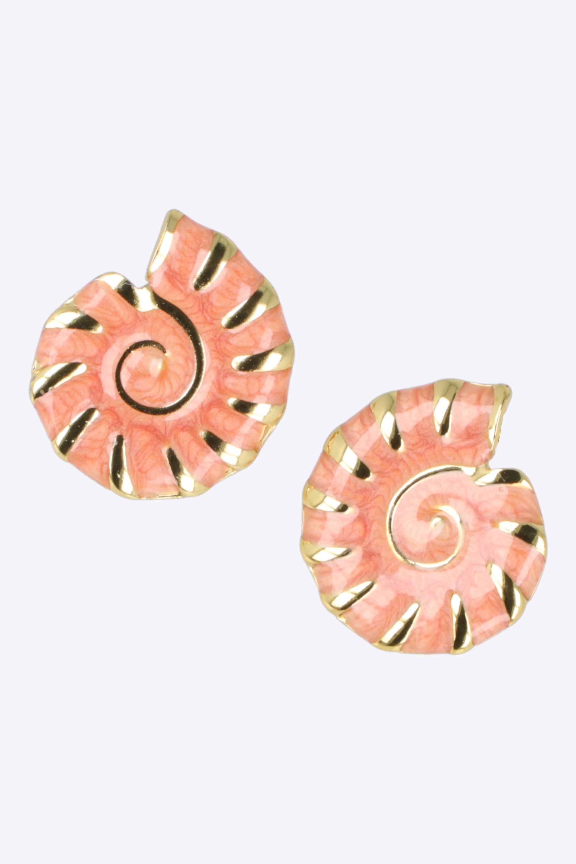 Aretes caracola esmalte