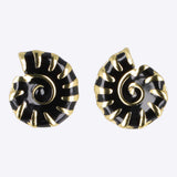Aretes caracola esmalte