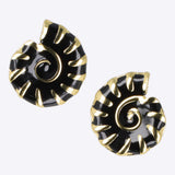 Aretes caracola esmalte