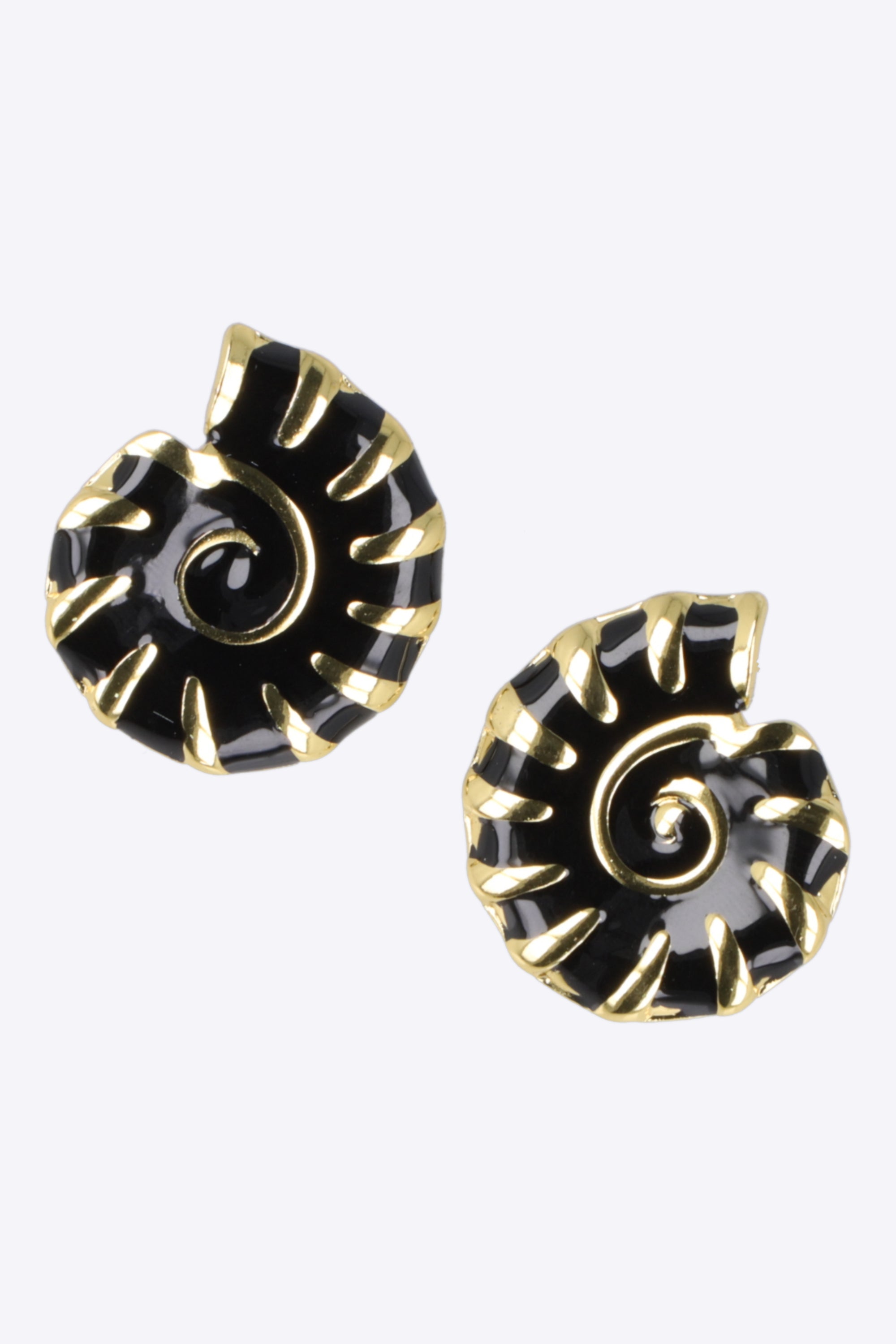 Aretes caracola esmalte