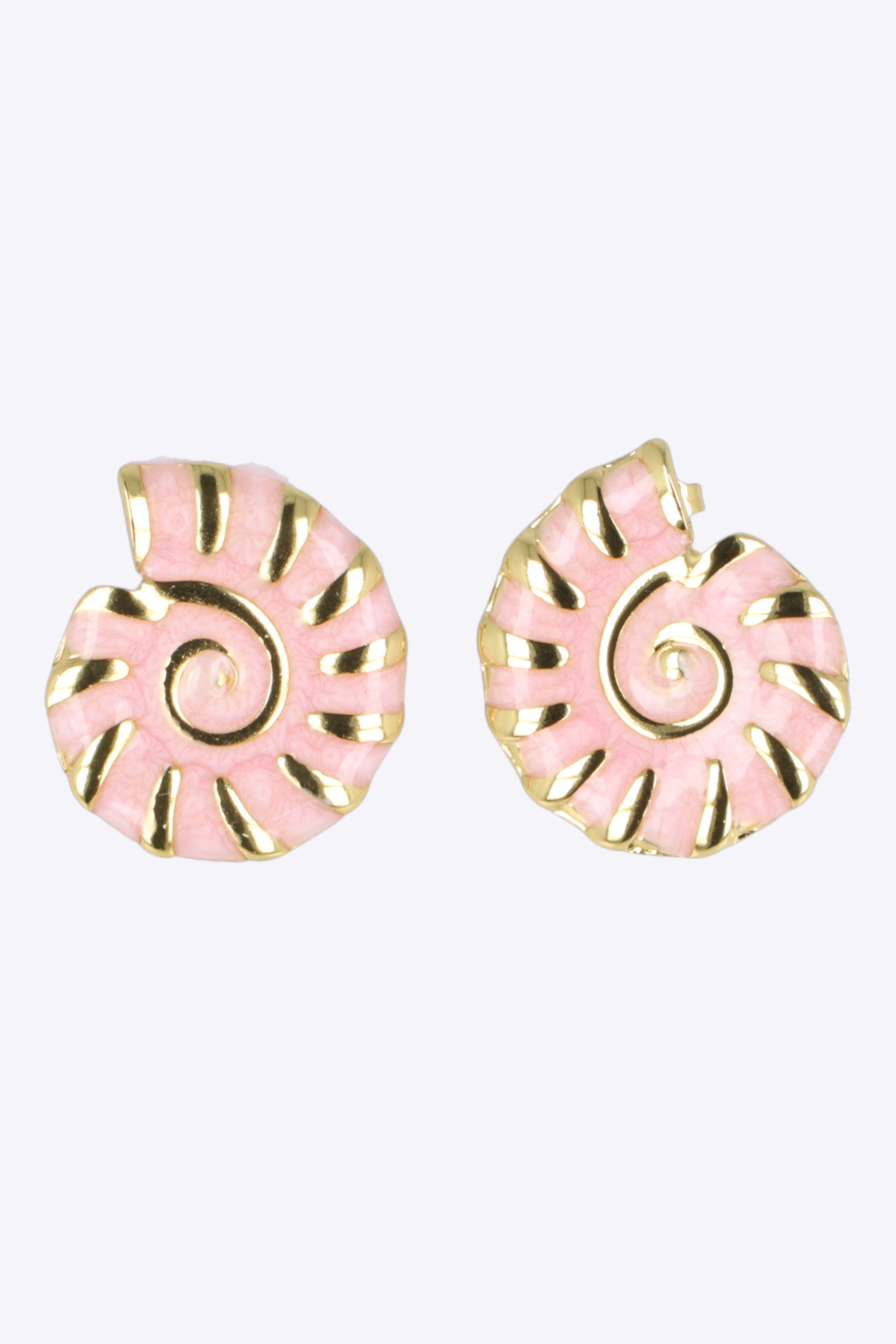 Aretes caracola esmalte