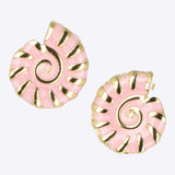 Aretes caracola esmalte