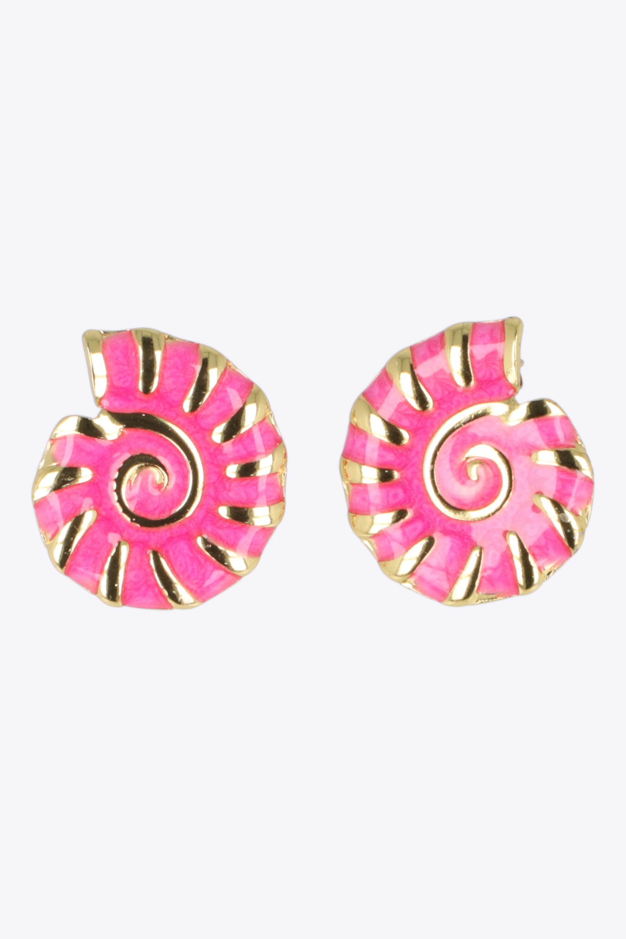 Aretes caracola esmalte