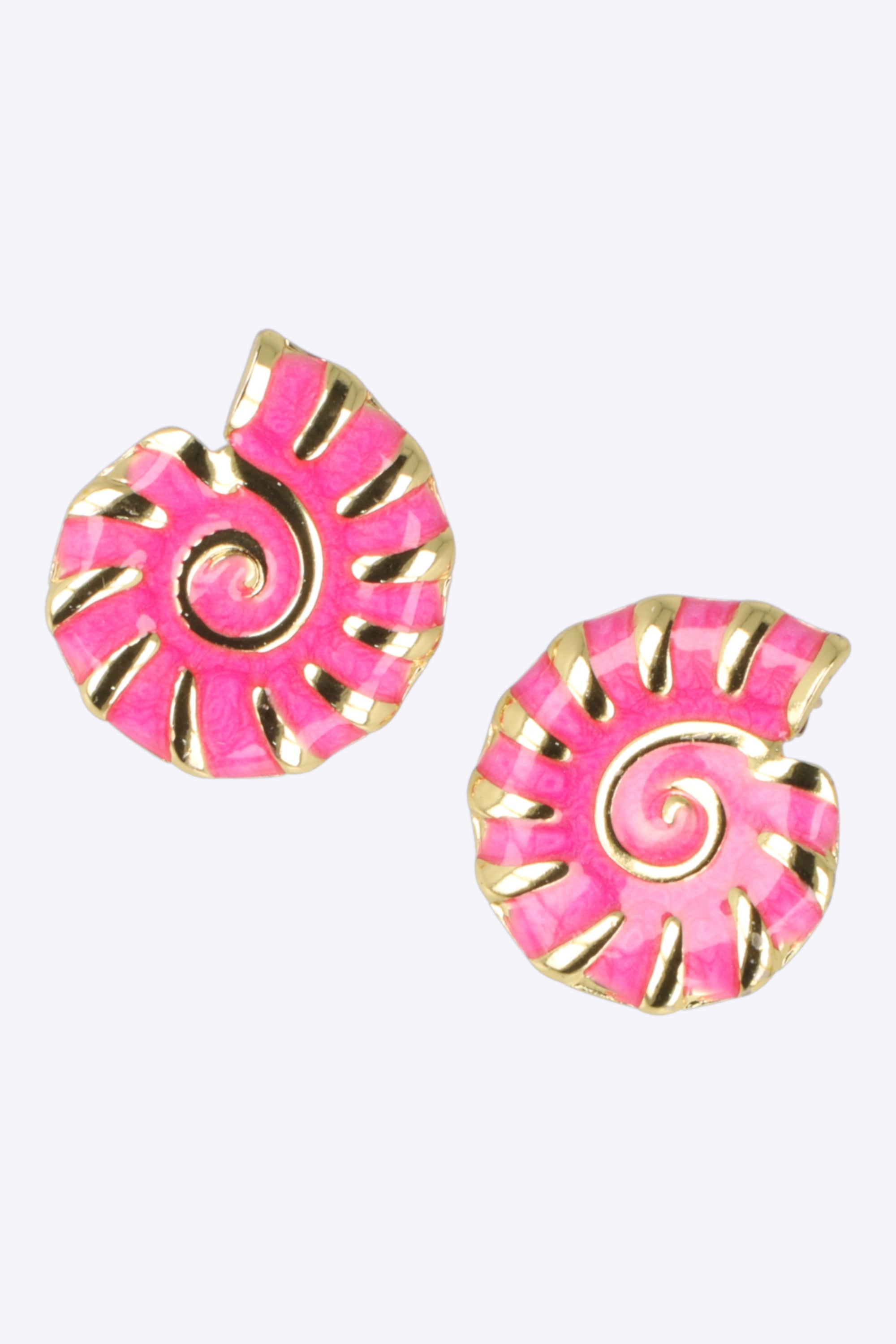 Aretes caracola esmalte