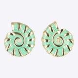 Aretes caracola esmalte