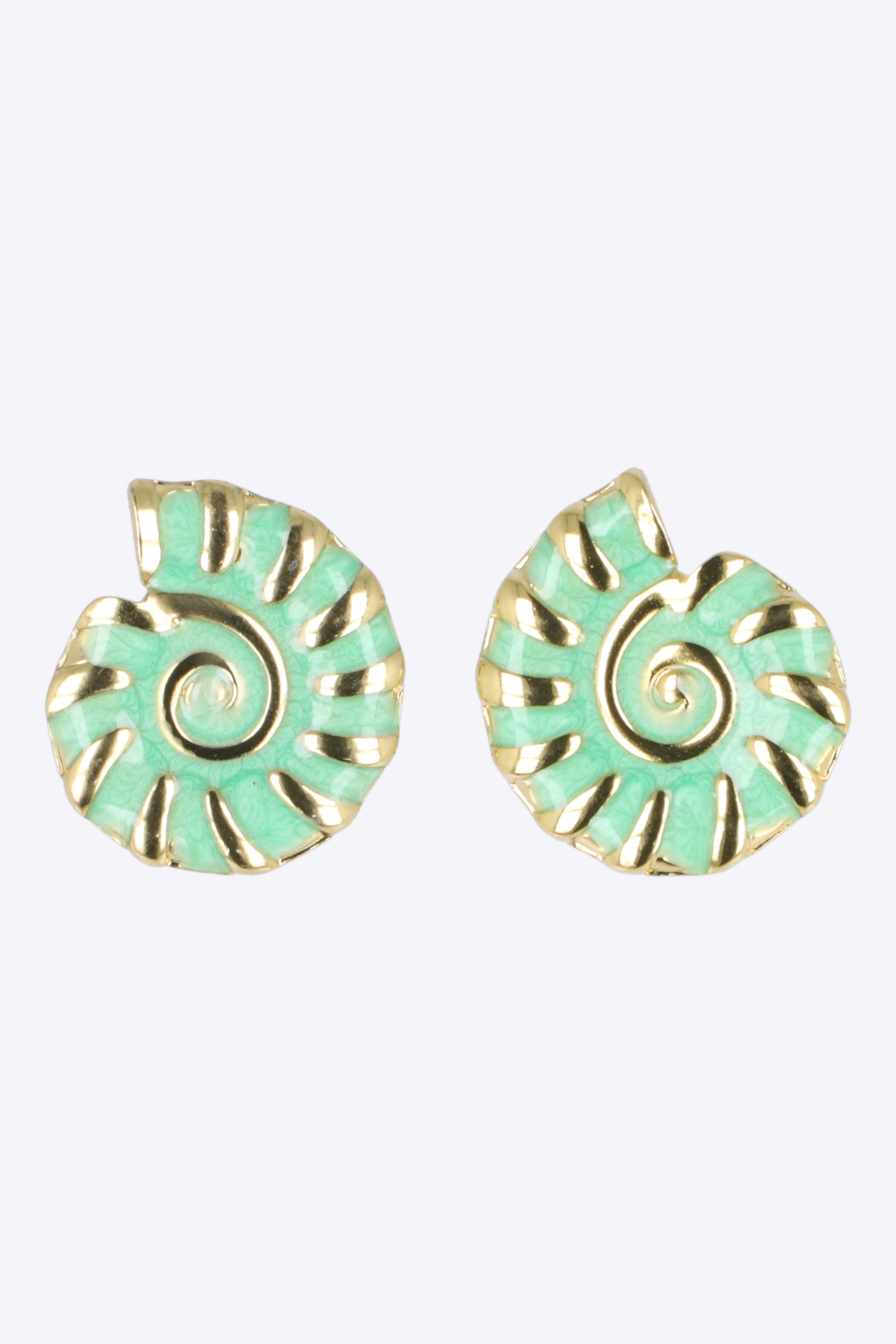 Aretes caracola esmalte