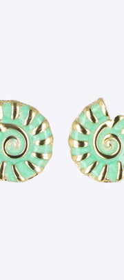Aretes caracola esmalte
