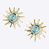 Aretes sol esmalte