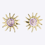 Aretes sol esmalte