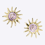 Aretes sol esmalte