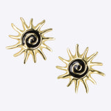 Aretes sol esmalte