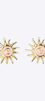 Aretes sol esmalte