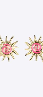 Aretes sol esmalte
