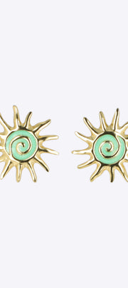 Aretes sol esmalte