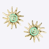 Aretes sol esmalte