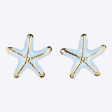 Aretes estrella de mar esmalte