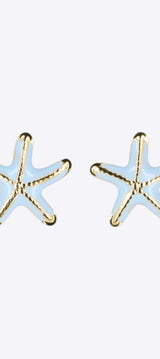 Aretes estrella de mar esmalte