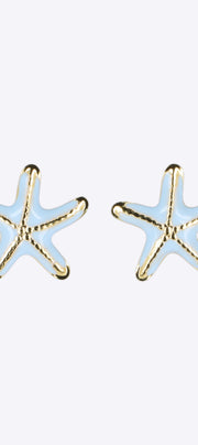 Aretes estrella de mar esmalte