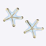 Aretes estrella de mar esmalte