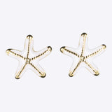 Aretes estrella de mar esmalte