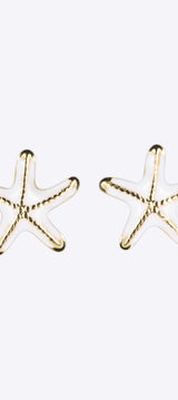 Aretes estrella de mar esmalte
