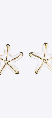 Aretes estrella de mar esmalte