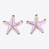 Aretes estrella de mar esmalte