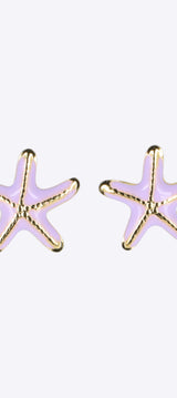 Aretes estrella de mar esmalte