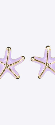 Aretes estrella de mar esmalte