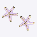 Aretes estrella de mar esmalte