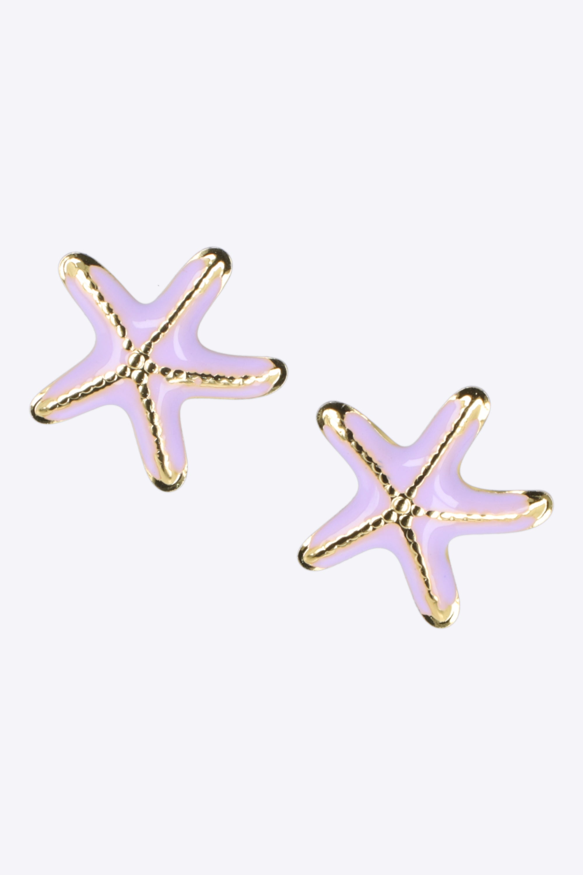 Aretes estrella de mar esmalte