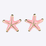 Aretes estrella de mar esmalte