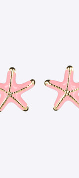 Aretes estrella de mar esmalte