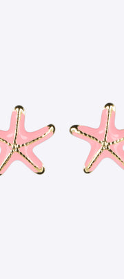 Aretes estrella de mar esmalte