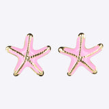 Aretes estrella de mar esmalte