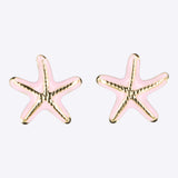 Aretes estrella de mar esmalte