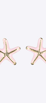 Aretes estrella de mar esmalte