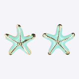Aretes estrella de mar esmalte