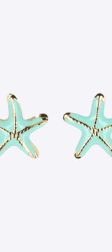 Aretes estrella de mar esmalte