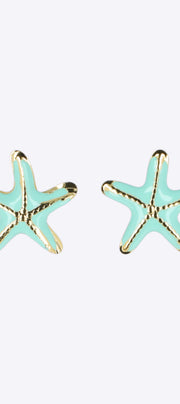 Aretes estrella de mar esmalte