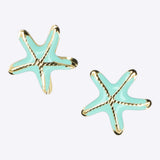Aretes estrella de mar esmalte