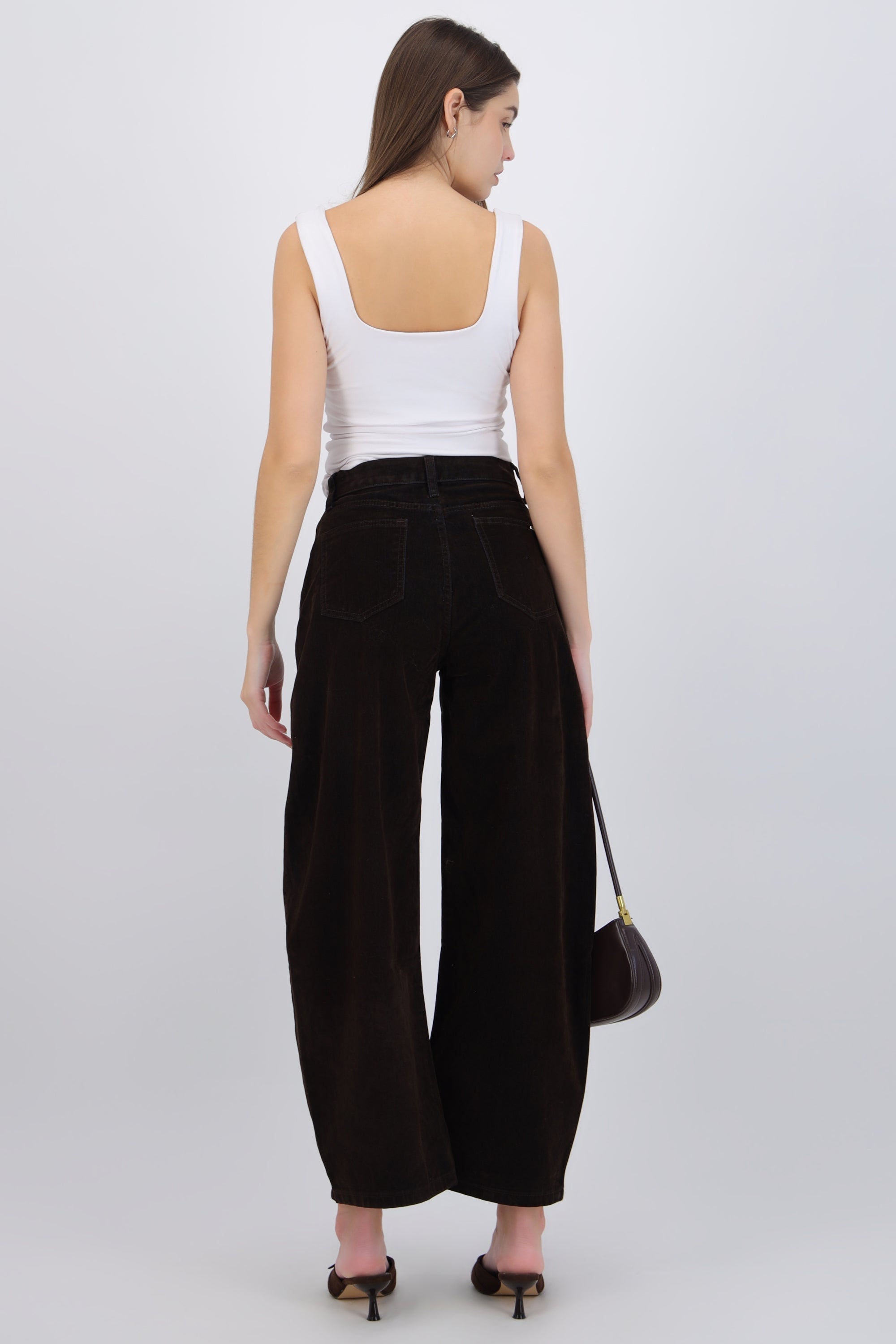 Jeans barrel velvet