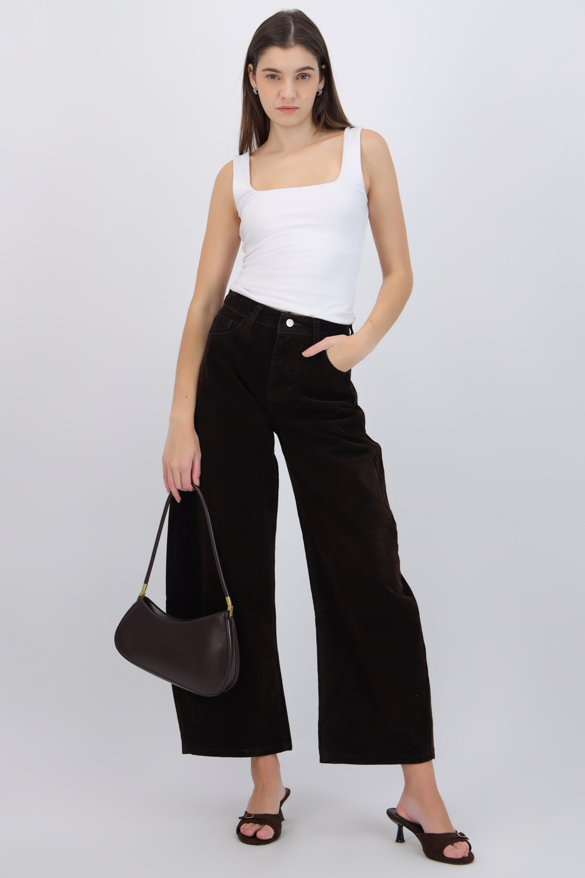 Jeans barrel velvet