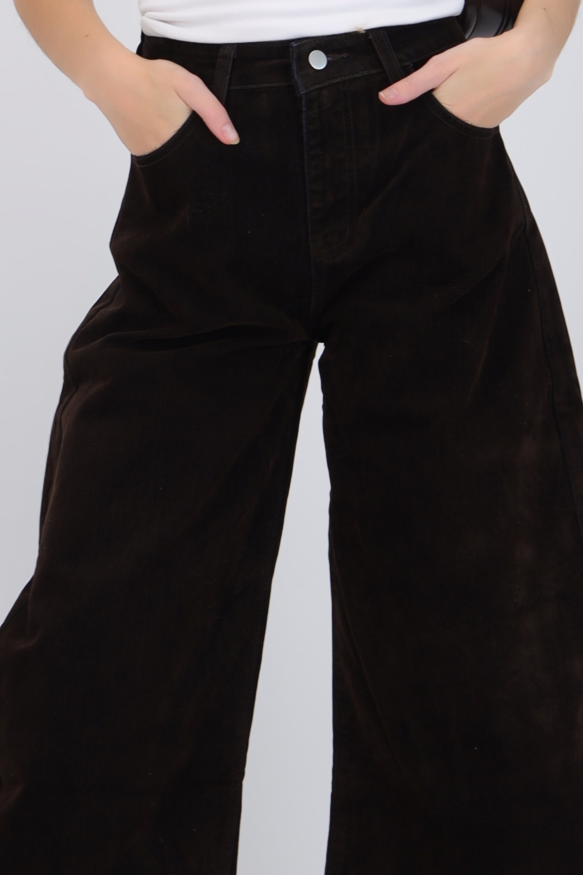 Jeans barrel velvet