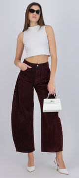 Jeans barrel velvet