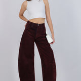 Jeans barrel velvet
