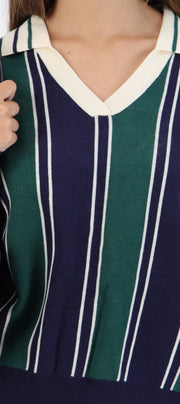 Suéter cuello polo detalle escudo