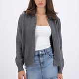 Cárdigan botones cuello fur